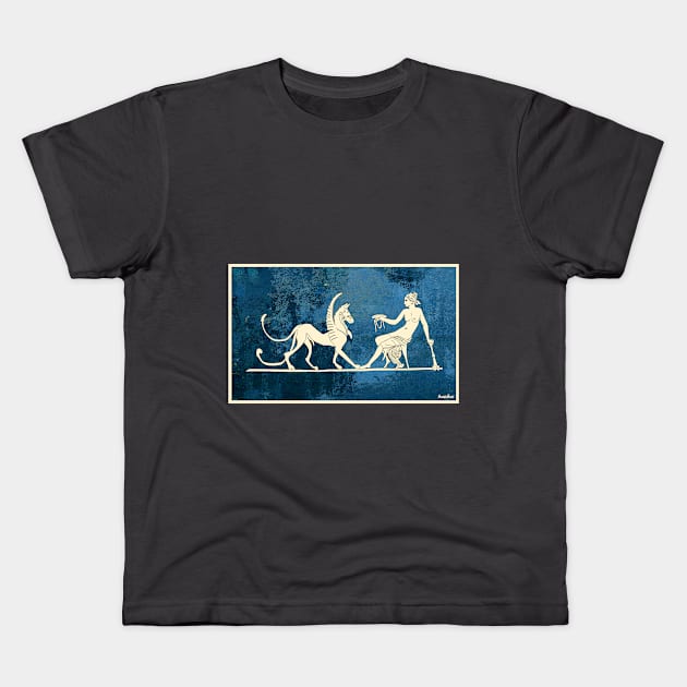 Maiden & Griffin - 02 Kids T-Shirt by Mosaicblues